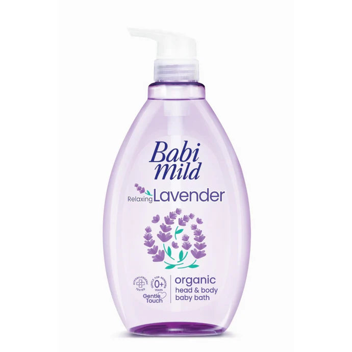 Baby Mild Relaxing Lavender Organic Head & Body Baby Bath 800 ml