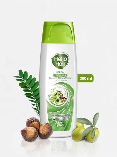 Golden Pearl Hello Hair - Herbal Shampoo - 360ml