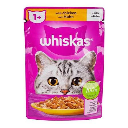 Whiskas Cat Food Chicken In Jelly 1+year 85g
